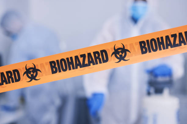 Professional Biohazard Cleanup technician working in Sparks, TX